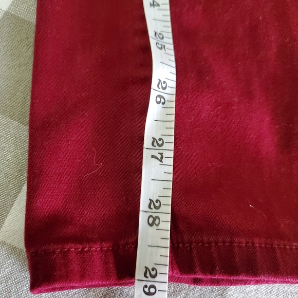 Burgundy color jeans size 28 (162) - Picture 5 of 6